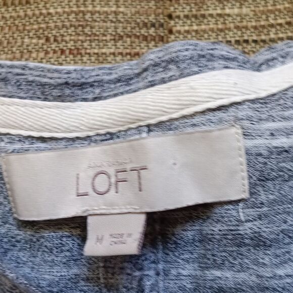 LOFT Heathered Gray Knit Mini Dress - Picture 2 of 4